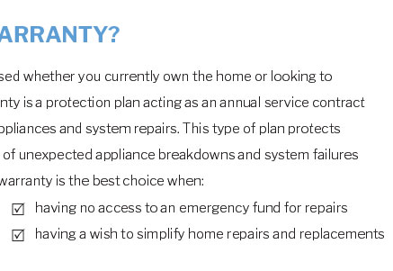 appliance warranty plainfield